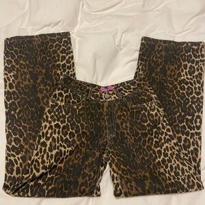 Leopard Print Jeans